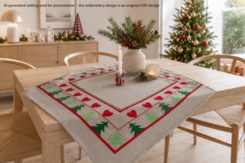 HJERTER OG TRÆER JULEDUG fra PompStitch